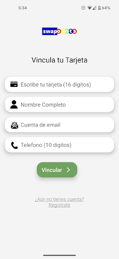 Android application Swapoints screenshort