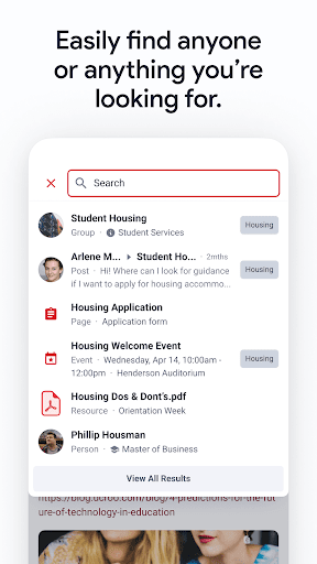 Android application St. John's U Connect screenshort