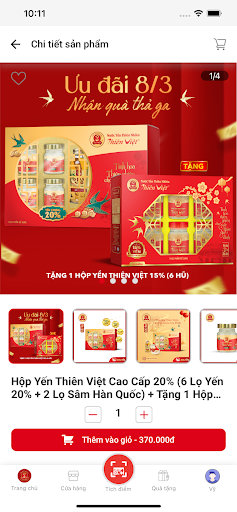 Q-SHOP - Yến Sào Thiên Việt Screen 3
