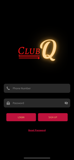 Android application ClubQ screenshort