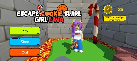 escape cookies swirl girl lava