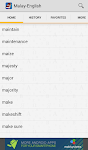screenshot of Malay<>English Dictionary