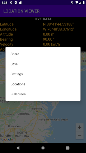 GPS Location Map Viewer Screen 2