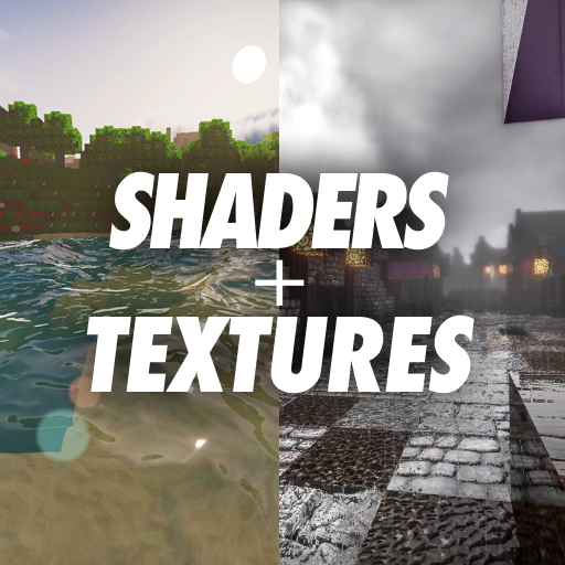 Shaders and Textures Minecraft logo