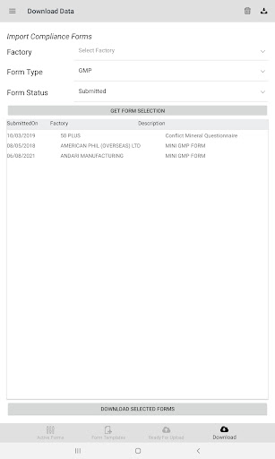 Vendor Compliance Screen 2