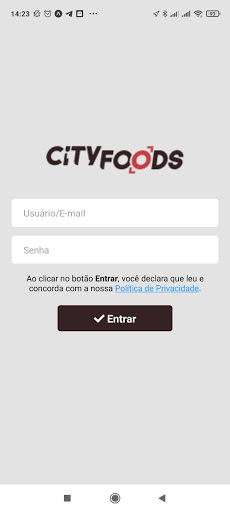 Android application CityFoods Entregador screenshort