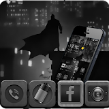 Black and white batman theme wallpaper icon