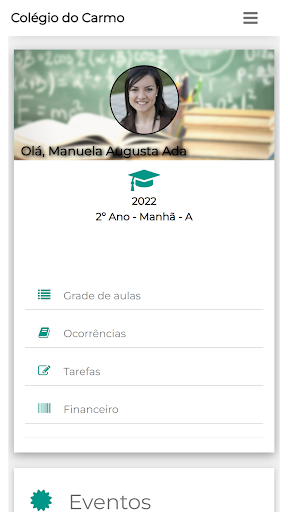 Android application Colégio do Carmo screenshort