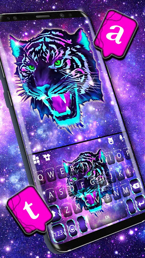 Galaxy Tiger Keyboard Backgrou Screen 3