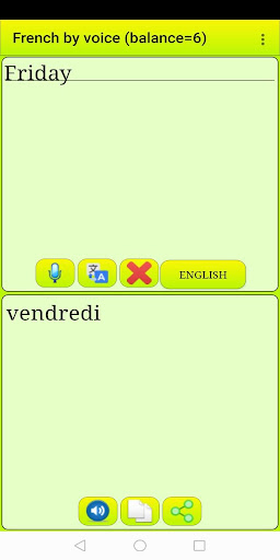 Android application Learn French by voice and tran screenshort