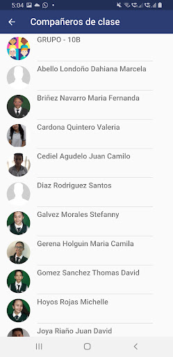 Android application PuntoEdu Estudiantes screenshort