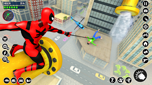 Spider Rope Game Gangster Hero Screen 2