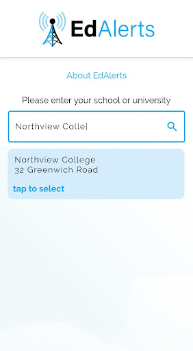Android application EdAlerts screenshort