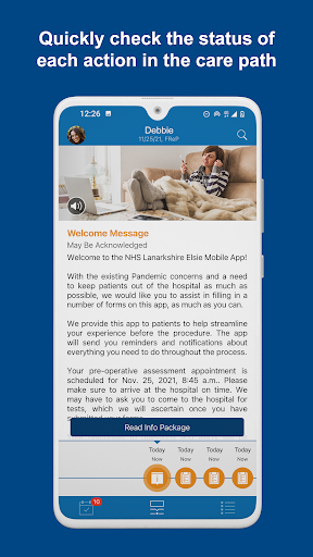 Android application NHS L Elsie screenshort