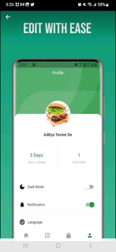 Android application BlissSub Vendor screenshort