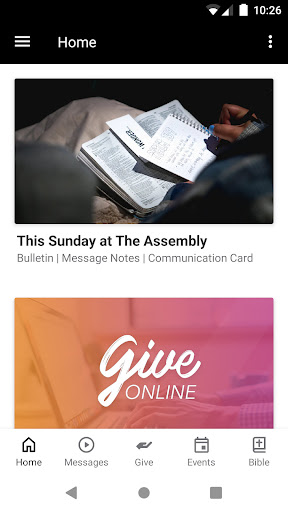 Android application The Assembly Church screenshort