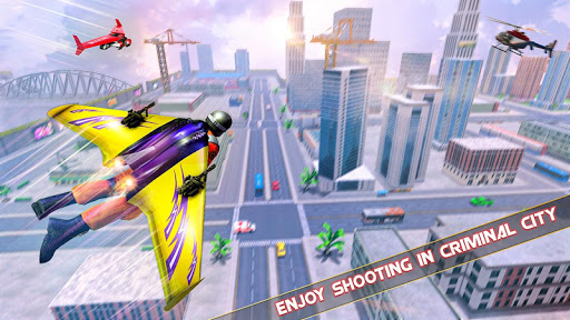 Flying Jetpack Hero Crime 3D Fighter Simulator 2.1 APK screenshots 4