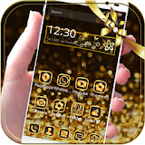 Gold Glitter theme Neon Gold icon