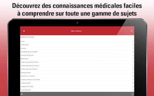 Screenshot of Le Manuel MSD grand public