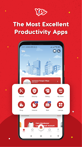 Android application Yipy screenshort