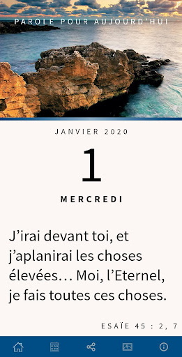 Android application Parole pour aujourd'hui screenshort