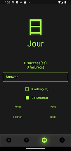 Learning Japanese Alphabet Screen 3