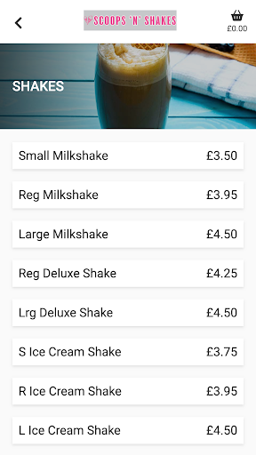 Scoops N Shakes Screen 2