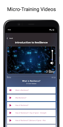 Android application Resilience App screenshort
