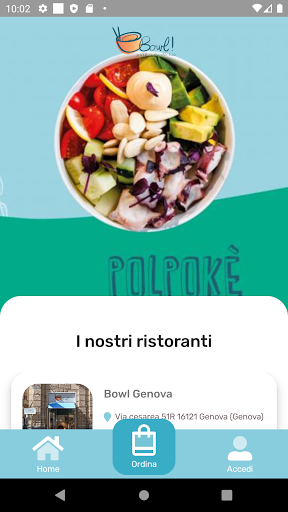Android application Bowl Genova screenshort