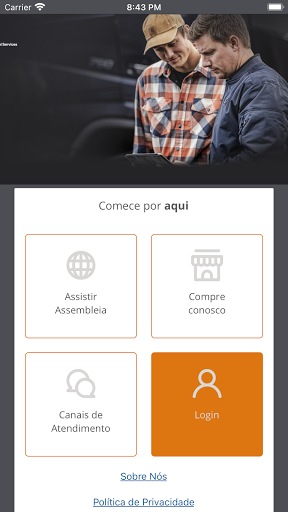 Android application Consórcio Volvo screenshort