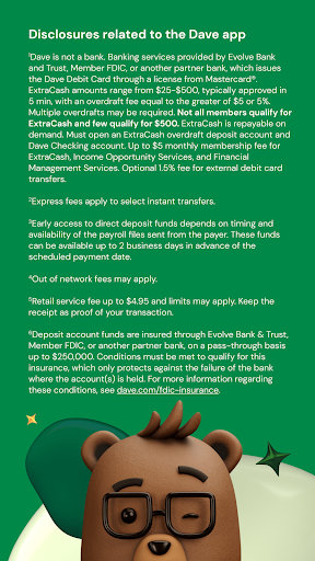 Screenshot of Dave: Credit, Cash & Money App