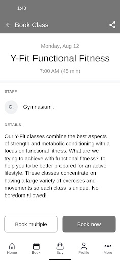 YWCA Saskatoon Fitness on 25th Screenshot 3 - AppWisp.com