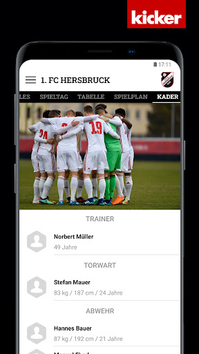 Android application 1. FC Hersbruck screenshort