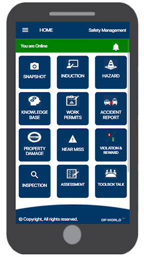 DP World Jeddah HSE App Screen 3