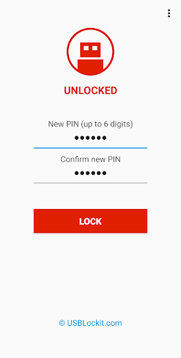 USB Lockit - Pendrive Password Screen 2