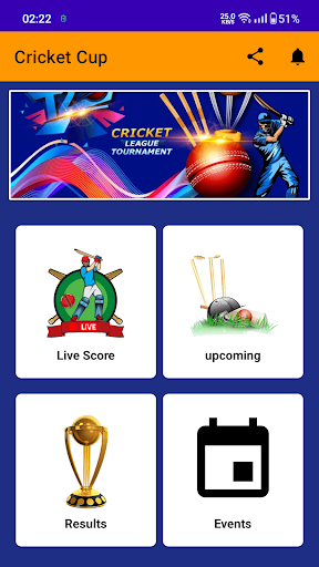Android application CriCup - Live Cricket Scores screenshort