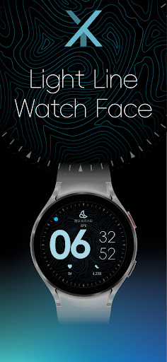 Android application Light Line Watch Face screenshort
