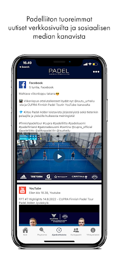 Padel.fi Screen 2
