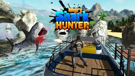Captura de Pantalla 1 Angry Shark Hunter android