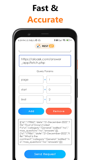 REST Api Client - Get & Post Screen 3
