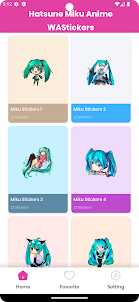 Anime Hatsune Miku Stickers