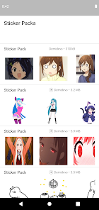 Captura de Pantalla 3 Sticker Anime con movimiento android