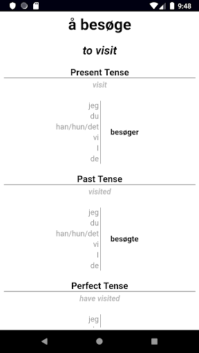 Danish Verb Blitz Pro Screen 3
