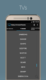 Galaxy Universal Remote Screenshot