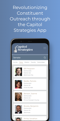 Capitol Strategies App Screen 3