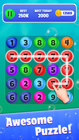 Game screenshot Pop It - Merge Number Bubbles mod apk