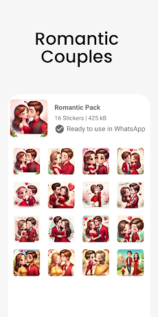 WASticker Romantic Stickersのおすすめ画像2
