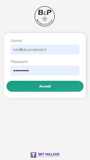 Android application BeP by Sky Walker srl screenshort