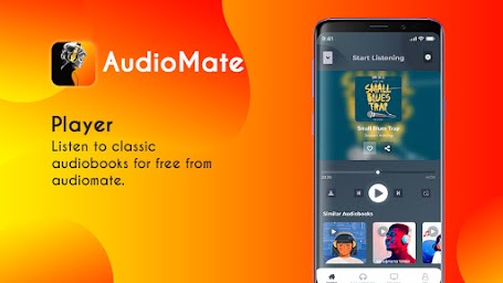 AudioMate: Free audiobooks, poem & podcast stories