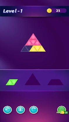 Blocks Triangle Puzzle - Screenshot 1